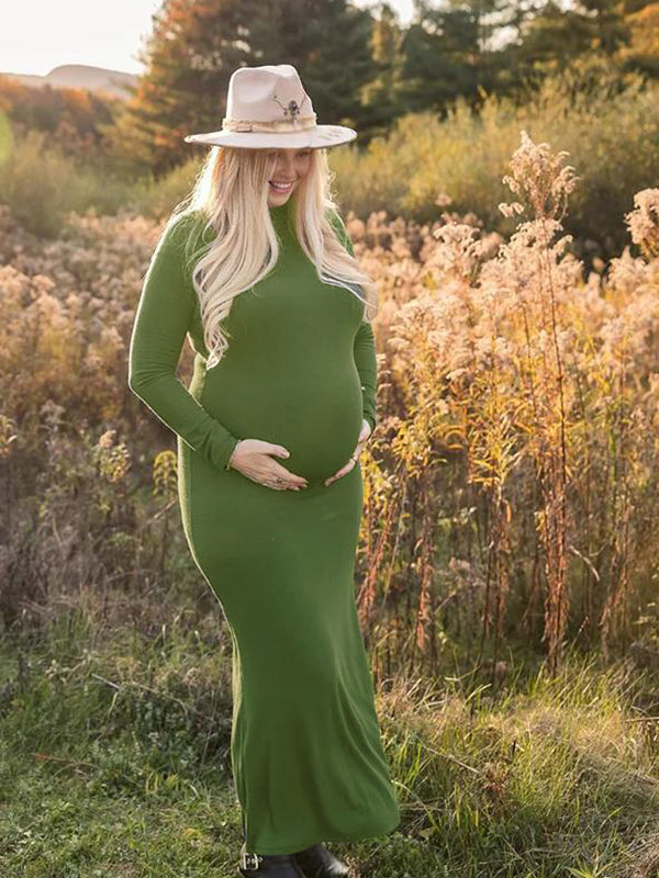 green emerald velvet dress Summer Lace Maternity Dress for Photoshoot Clothes Props Off Shoulder  Flying Sleeve Plus Size Robes Gowns Pregnancy Dresses main image 0