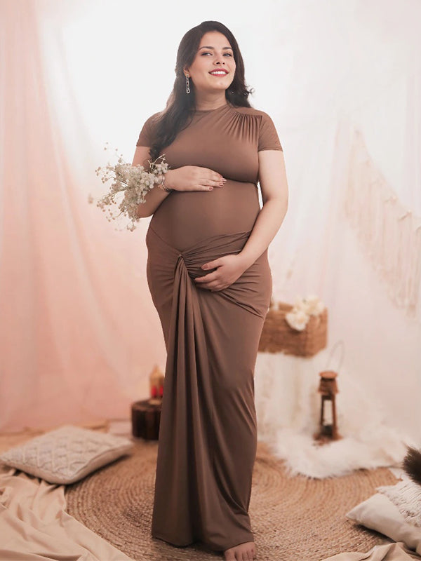 princess polly baby blue dress Evana Lace Maxi Dress - Brown