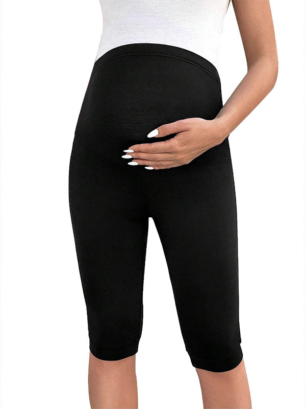 Momyknows Over Belly Skinny Stretchy Sport Yoga Comfy Slim Maternity Elbow Leggings