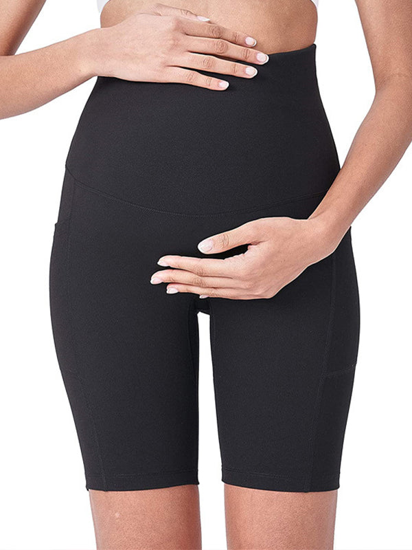 Momyknows Pockets High Waisted Maternity Bottoms