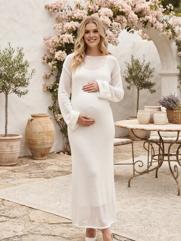 Casual Cami Dress knit Smock 2-in-1 Maternity Dresses