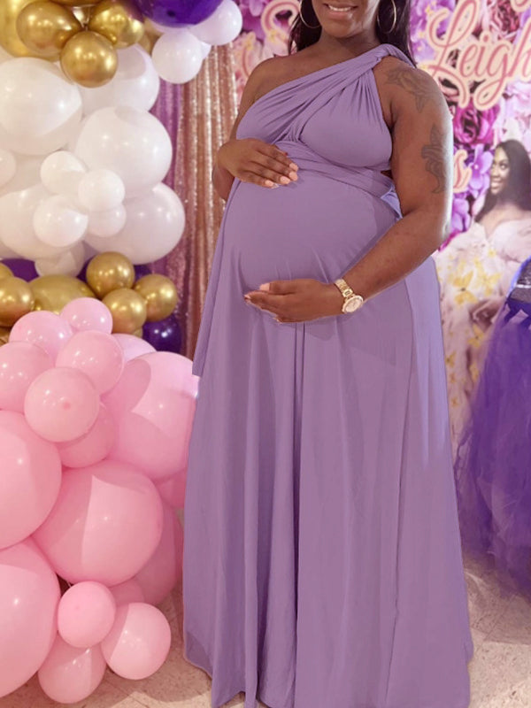 Maternity Dress for Photoshoot Multiway Maternity Wrap Dress Photo