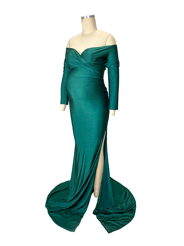 New Years Eve Party Dress Green Formal Deep V Neck Off Shoulder Long Sleeve Slim Fit High Slit Mermaid Hem Wedding Guest Maxi Dress(Green/M) New Years Eve Party Dress Green Formal Deep V Neck Off Shoulder Long Sleeve Slim Fit High Slit Mermaid Hem Wedding Guest Maxi Dress(Green/M)
