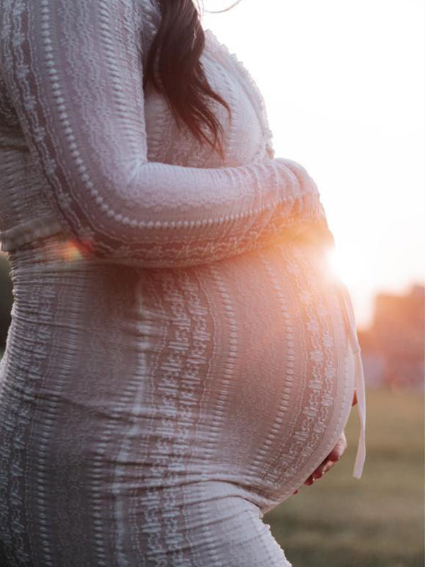 Momyknows Ivory Lace Two Piece Set Side Slit V-neck Cami Maxi Dress And Crop Cardigan Elegant Going Out Maternity Photoshoot Baby Shower Maxi Dress Momyknows Ivory Lace Two Piece Set Side Slit V-neck Cami Maxi Dress And Crop Cardigan Elegant Going Out Maternity Photoshoot Baby Shower Maxi Dress