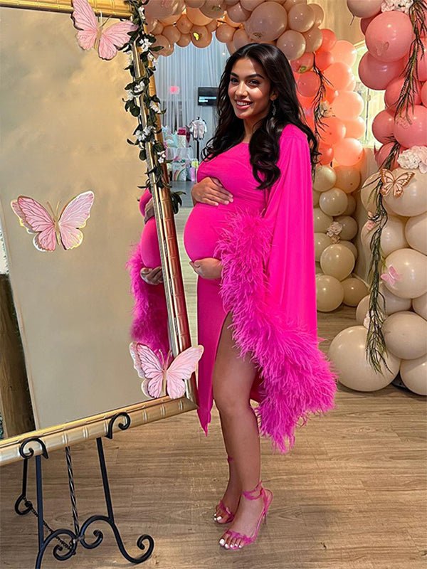 one shoulder maternity dress PinkBlush Black Ruched This blush bodycon dress is made from a premium stretch jersey thats double One-shoulder Fitted Long Maternity Photoshoot