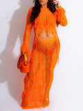 Momyknows Tassel Sequin Cut Out Crochet Mesh Chic Beach Vacation Photoshoot Baby Shower Maternity Maxi Dress
