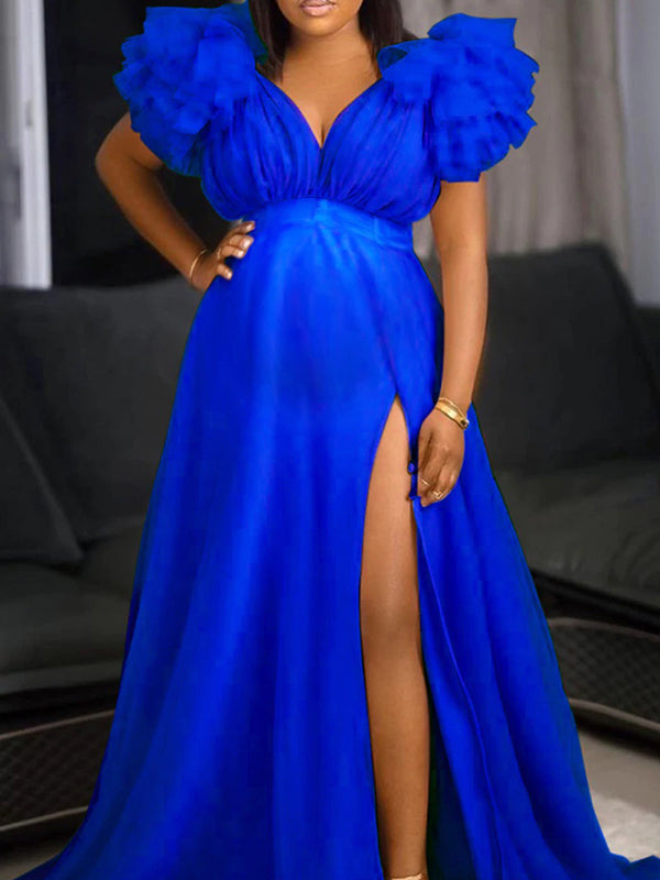 Pregnancy Photoshoot Dress Tulle Ruffles Maternity Dress - Long Sleeve V-Neck Baby Shower & Photoshoot Gown, Pregnancy Robe Tulle Maternity Gown Pregnancy Photoshoot Dress Tulle Ruffles Maternity Dress - Long Sleeve V-Neck Baby Shower & Photoshoot Gown, Pregnancy Robe Tulle Maternity Gown
