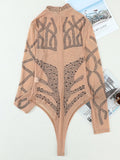 Momyknows Chic Apricot Rhinestones Sparkly Transparent Bodycon Pregnancy Photoshoot Bodysuit Maternity Mini Jumpsuit