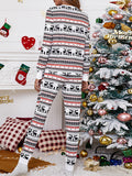 Momyknows Christmas 2 Pieces Snow Elk Print Adjusted Drawstring Casual Chic Maternity Pyjamas Sets