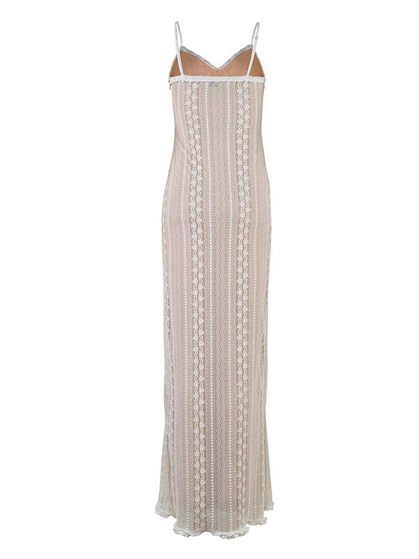 Momyknows Ivory Lace Two Piece Set Side Slit V-neck Cami Maxi Dress And Crop Cardigan Elegant Going Out Maternity Photoshoot Baby Shower Maxi Dress Momyknows Ivory Lace Two Piece Set Side Slit V-neck Cami Maxi Dress And Crop Cardigan Elegant Going Out Maternity Photoshoot Baby Shower Maxi Dress