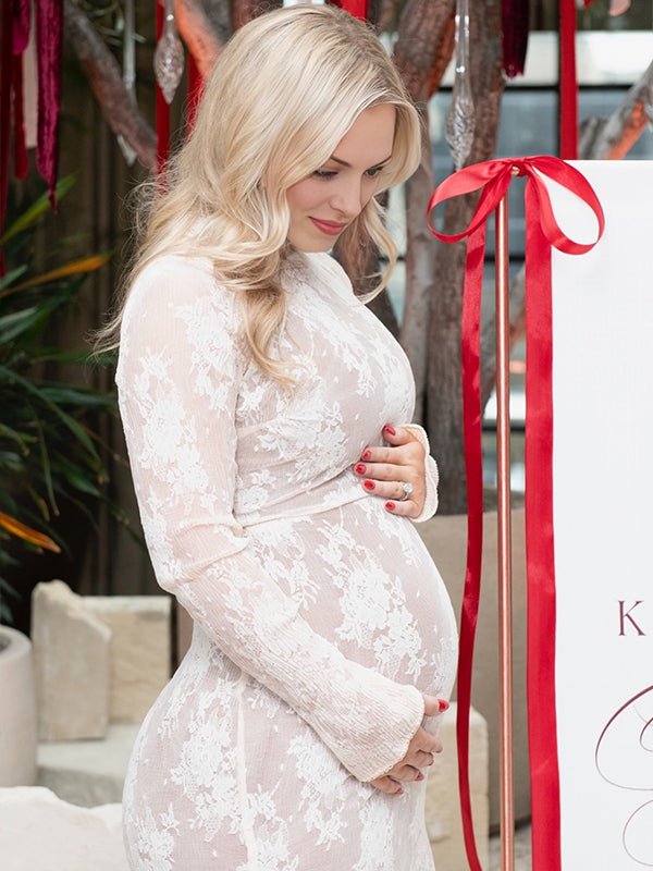 maternity maxi dress white Sleeveless | Hello Miz Fishtail skirt White boohoo Maternity Lace Detail
