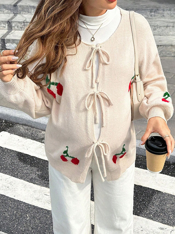 Momyknows White Embroidery Crochet Cardigan Maternity Sweater Photoshoot Outerwear