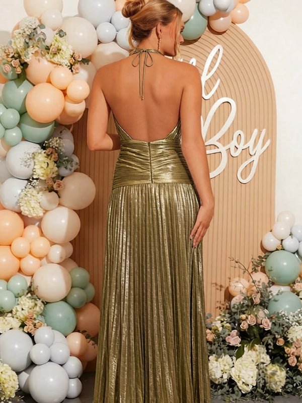 gold baby shower dress Krysten 39in Waist (in) Gold Maternity Dress For Baby