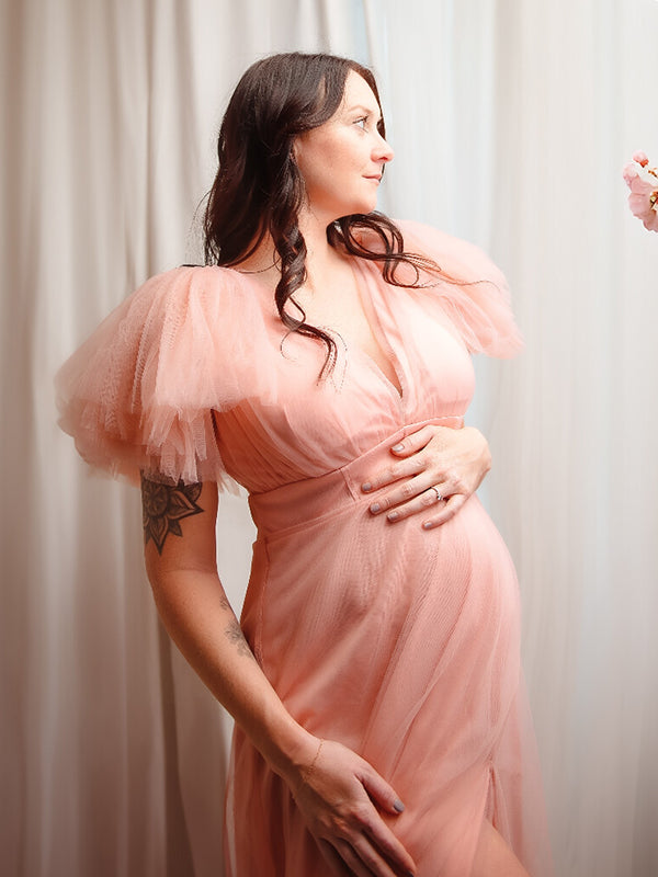 Momyknows Luxury Boho-Inspired Maternity Dress for Baby Shower and Photoshoot Momyknows Luxury Boho-Inspired Maternity Dress for Baby Shower and Photoshoot
