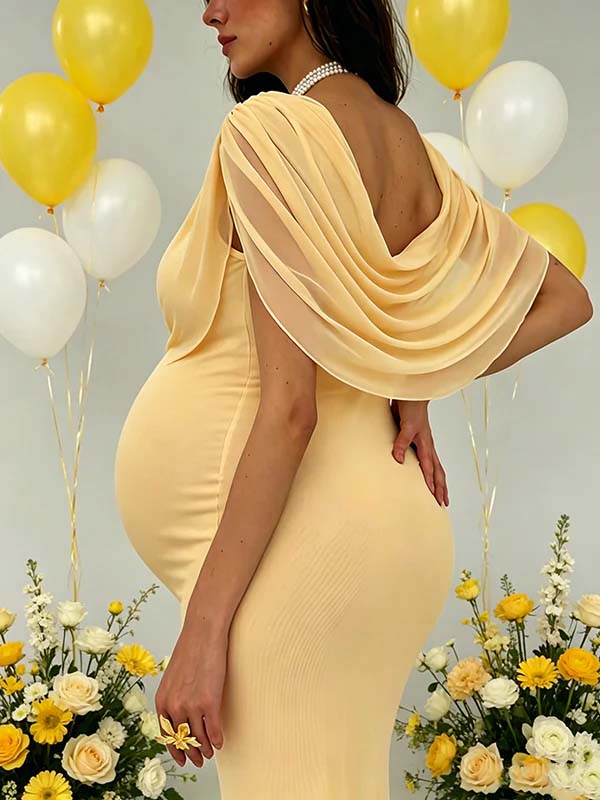 yellow baby shower dress Butter Ideas and Fashion Your clothing will look original Momyknows Chic Yellow Bodycon Grenadine