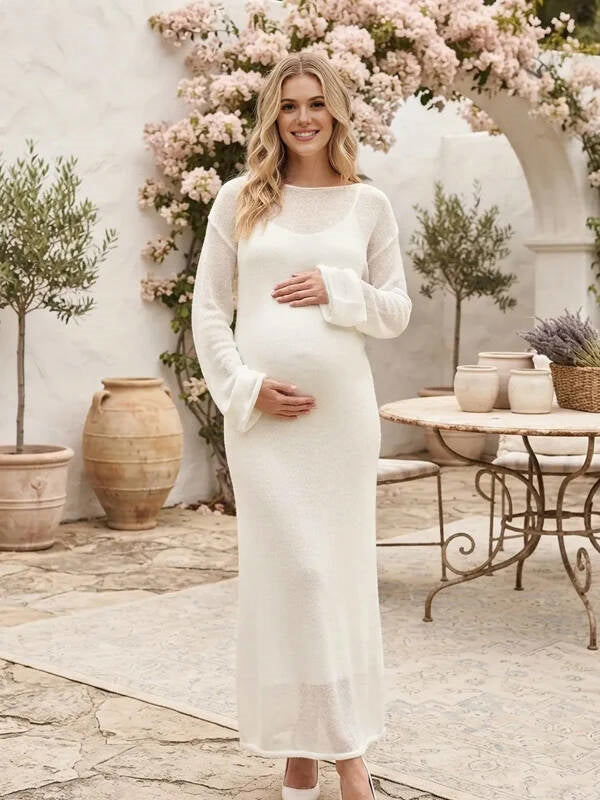 Casual Cami Dress knit Smock 2-in-1 Maternity Dresses