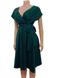 Momyknows Sashes Ruched Off Shoulder Scuba St. Patrick's Day Babyshower Party Pregnant Maternity Midi Dress
