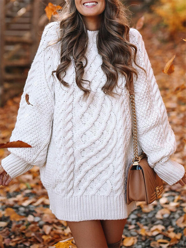 White sweater dress maternity best sale