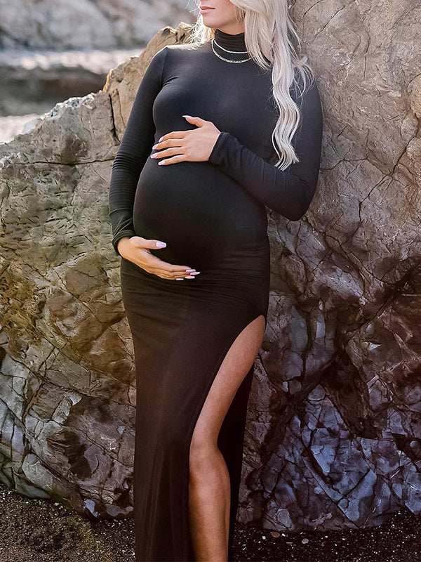 Momyknows Grenadine Tulle Lace Off Shoulder Baby Shower Photoshoot Pregnant  Maternity Maxi Dress