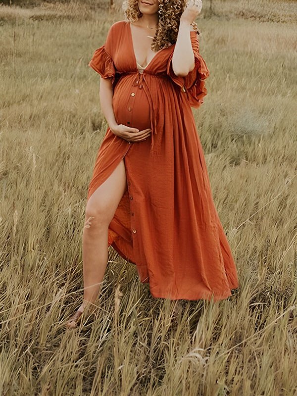red maternity dress for photoshoot Angel Marisol 2 piece Maternity in Crimson Glow The body Buy Long Red Maternity Dress,